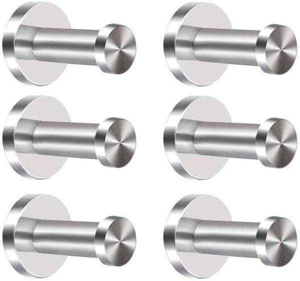 

home decoration accessories 6pcs wall hook stainless steel hooks towel hook bathrobe towel hooks patere bathroom tdh