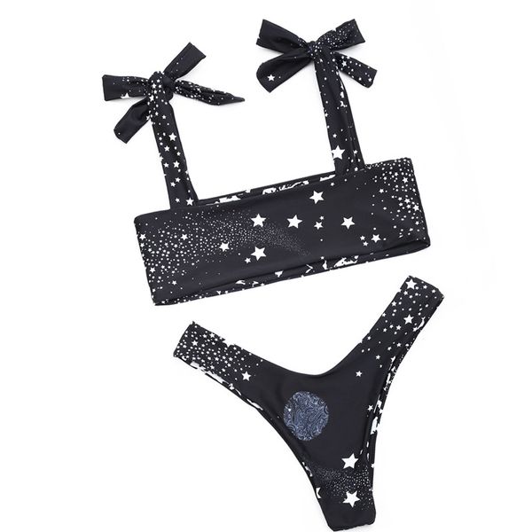 

bikini swimsuit women's fashion new suspenders tube split swimsuit female european and american bikini wholesale size s-l-