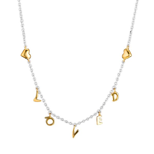

ckk necklaces & pendants loved script necklace pendant sterling-silver-jewelry silver 925 original pingente
