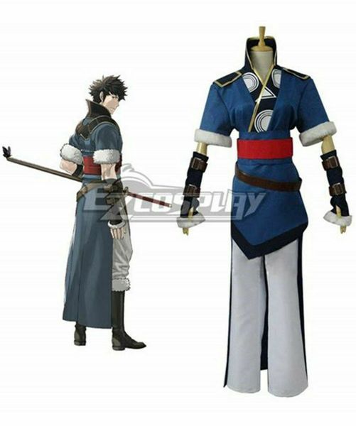 

fire emblem awakening lon'qu lonqu lon'zu ronkuu uniform cosplay costume, Black;red