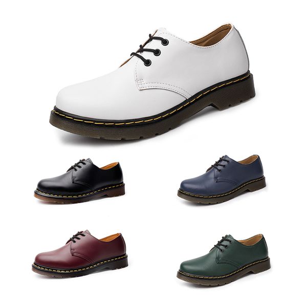 

no-brand low-shoes martin for men women boots british tooling style black white red green blue shoes size 38-45