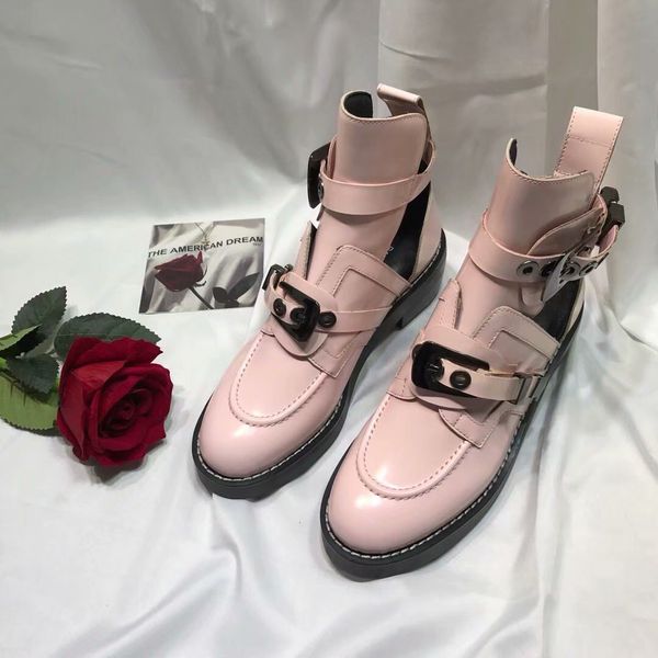 

newest21 designered короткие сапоги высокого качества реальная кожа женщины усиленные подошвы снежка вскользь мартин оптового способа мотоци, Black