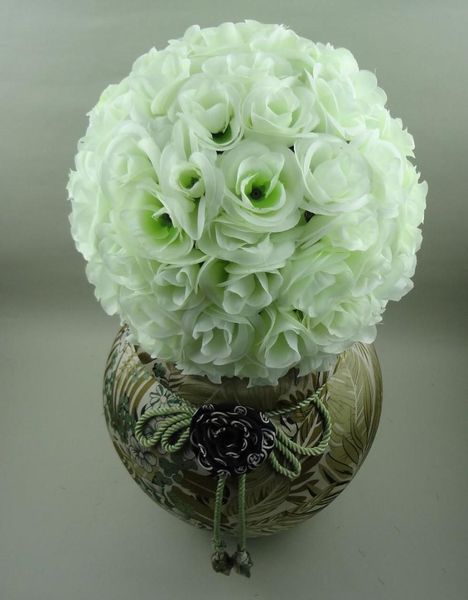

white red pink color 20cm/ 8 inch wedding decorations silk kissing pomander rose flowers balls wedding bouquet ing