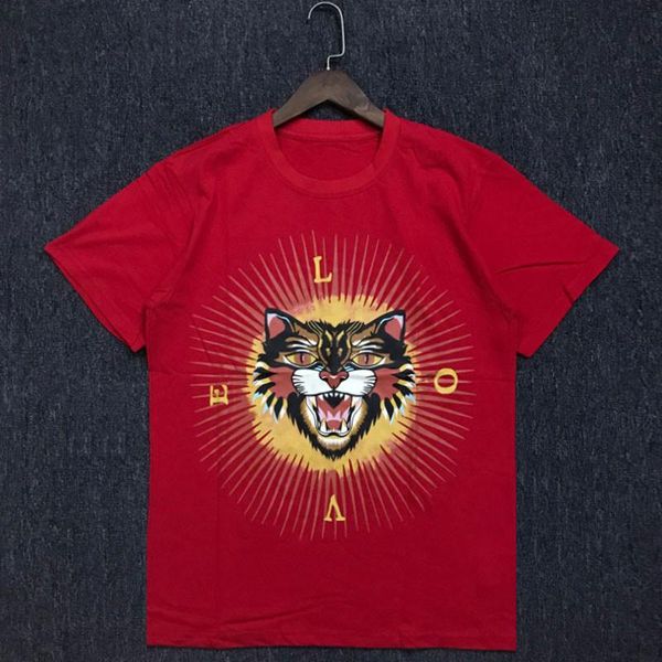 

summer trend mens конструктора тенниски мягкий хлопок короткие рукава мода печать мужчины женщины тис, White;black