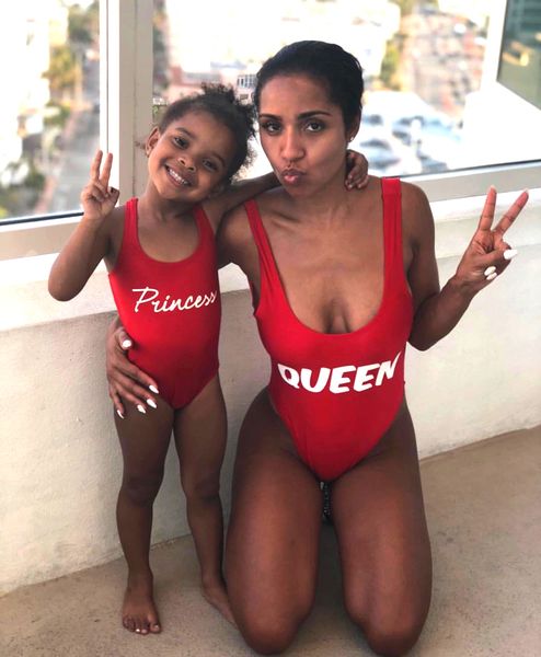 

2019 summer mother and daughter swimwear family matching swimsuit beachwear women kids baby girl bikini bathing suit clothes, Blue