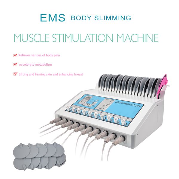 Горячие предметы Электростимуляция для похудения Машина EMS Электрический стимулятор мышц Микротоковик Дальнее инфракрасное тело Тонкий станок