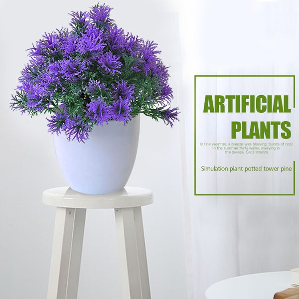 

simulation flower tarzon livingroom artificial plant simulated potted plants plastic gift deskdiy wedding home decor
