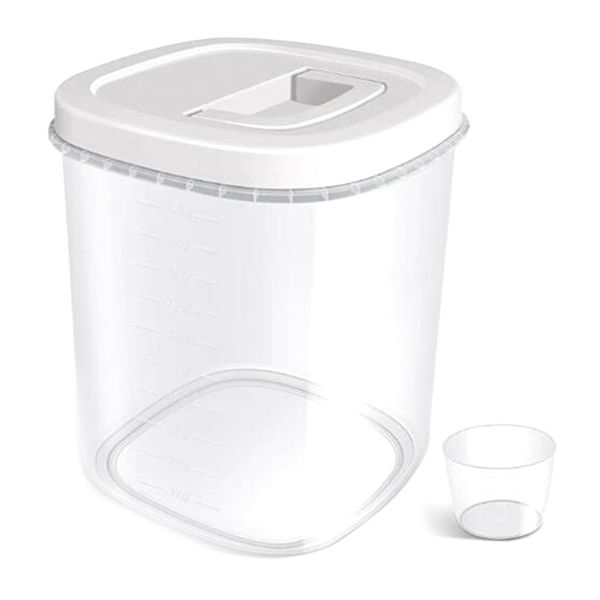 

airtight container 20 lbs rice container bin cereal for rice flour storage, kitchen pantry organization