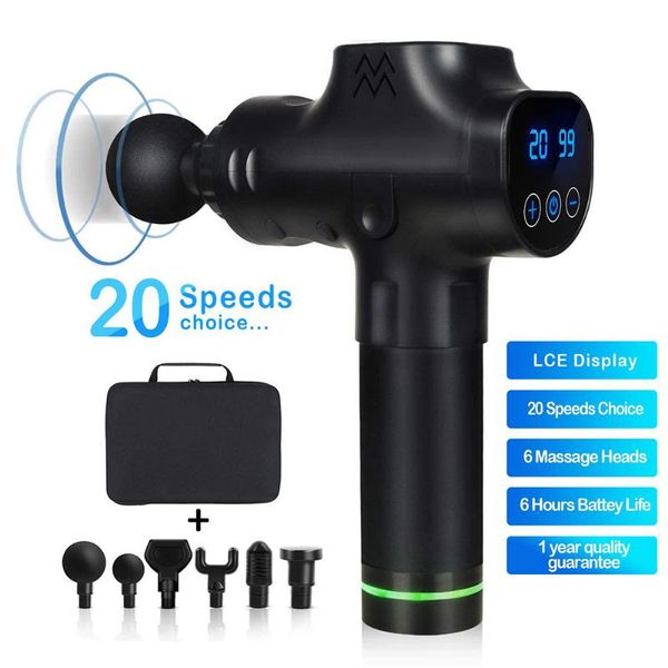 

new muscle massage gun vibration sport massager pain relief body relaxation slimming shaping massager fitness fascial gun
