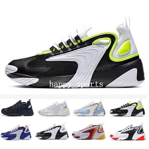 

2019 zoom 2k m2k designer tekno 2000 sail white-black dark grey for men's women running sneaker shoes air luxury sports shoes 5-10