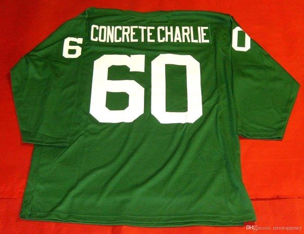 

retro #60 chuck bednarik custom 3/4 sleeve mitchell & ness jersey concrete charlie green mens stitching football jerseys ru, Black;blue