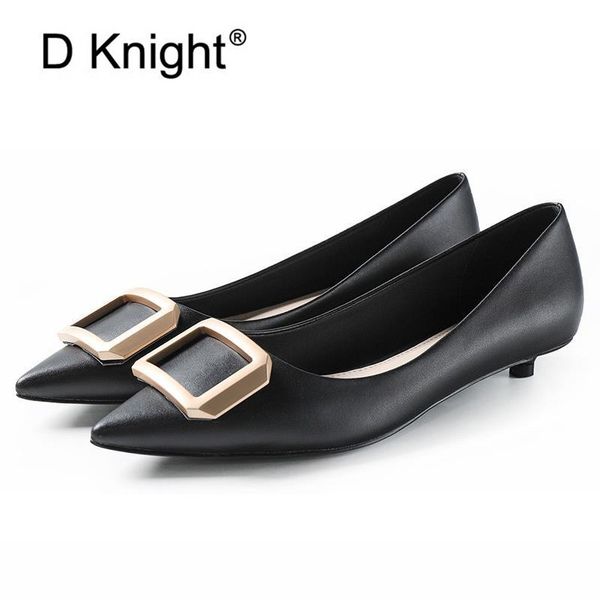 

spring summer new professional women pumps shoes fashion single office lady work shoes buckle design low-heeled pumps women shoe, Black