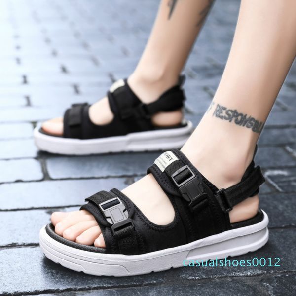 

summer men's sandals men's wild breathable shoes summer sports casual sandals fashion waterproof beach shoes c12, Black
