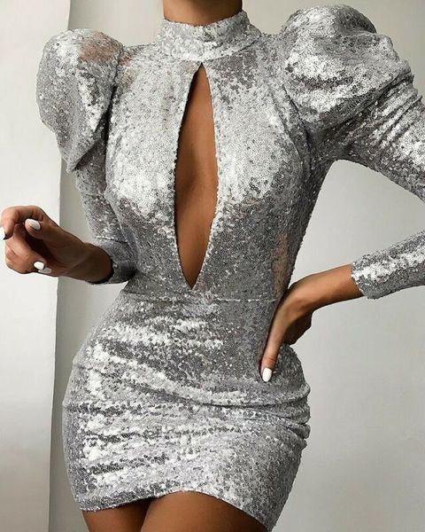 

autumn women dresses hollow out decoration sheath silhouette full sleeve length turtleneck neckline empire waistline, Black;gray