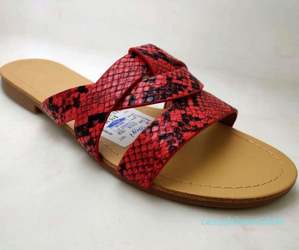 

2020 new brand mixed colors women slipper pllus size 35-41 women summer beach slides flip flops outdoor flat slipper c04, Black
