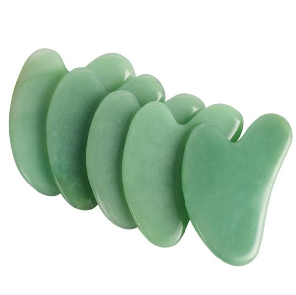 fez jade cuidados de saúde bordo guasha real genuína mão 100% jade gua sha raspagem ferramenta de massagem