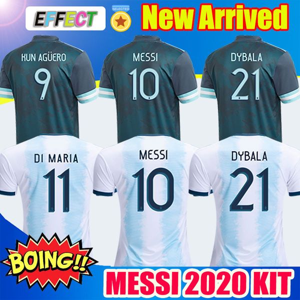 

new 2020 argentina soccer jersey copa america 2019 national team messi dybala icardi away blue camisetas de futbol mens kids football shirts, Black;yellow