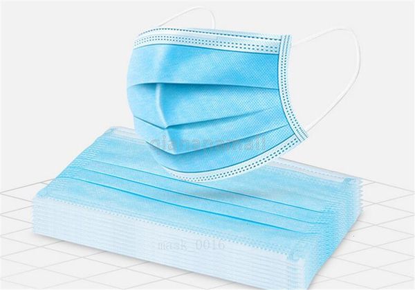 

pollution disposable mask mask fabric dust mouth mask safety 1pcs masks (50pcs blue) for salon home use office