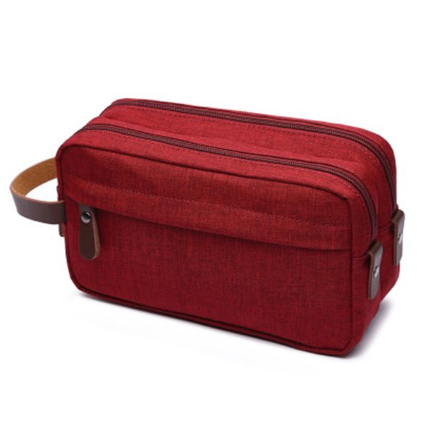 

newly double layer toiletry makeup bag zipper large capacity travel necessity organizer pouch dod886