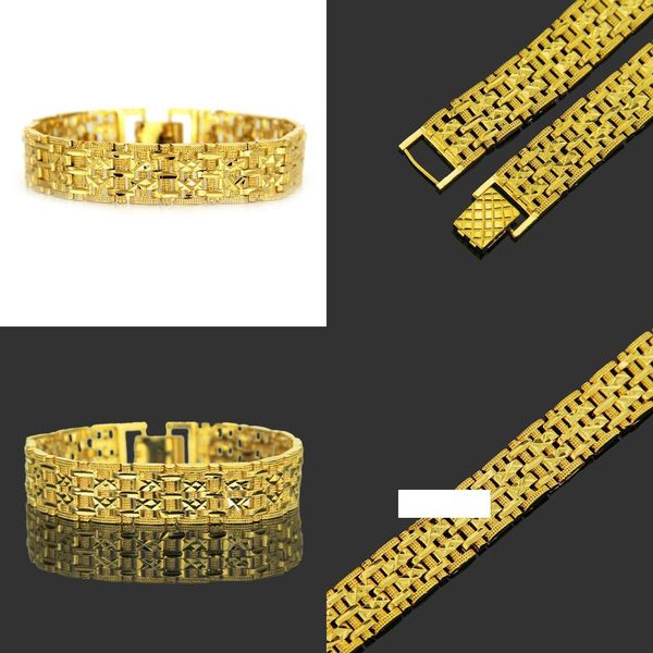 

хип-хоп человек браслет прохладный гальванических 18k мужской браслет vintage модельера vintage charm блестящий anniversary подарок ювелирны, Black