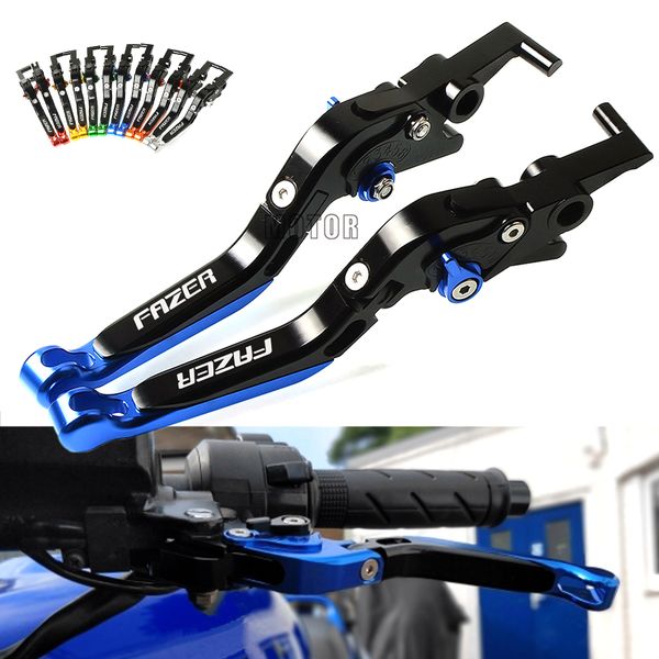 

motorcycle accessories brake clutch levers for yamaha fz 6 fz6 fazer 2004-2010 adjustable folding extendable cnc brake levers