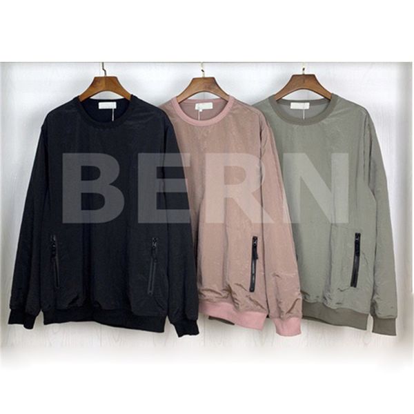 

nylon gridding men desiger t-shirt for men couple 19ss autumn winter ghost series thin sweatshirts casual sweater m-2xl 8307, Black