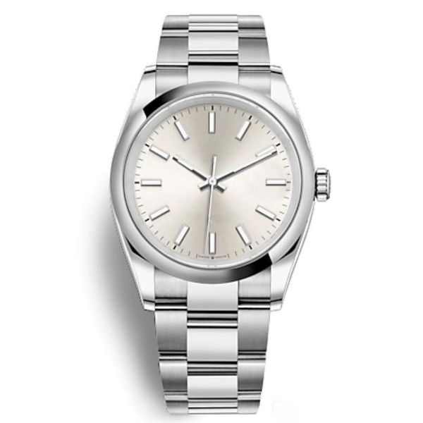 

gray watches mens mechanical automatic wristwatch clasp president no calendar watches 5 colors men party wrist watch coupon, Slivery;brown