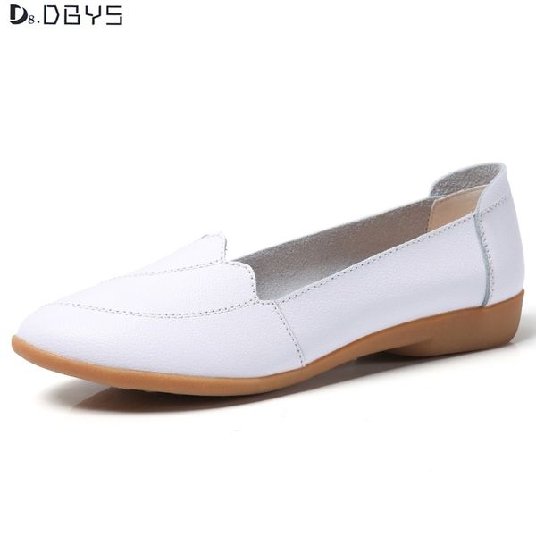 

slip-on small leather shoes women's soft leather 2019 new style korean-style versatile students korean-style british style lazy, Black
