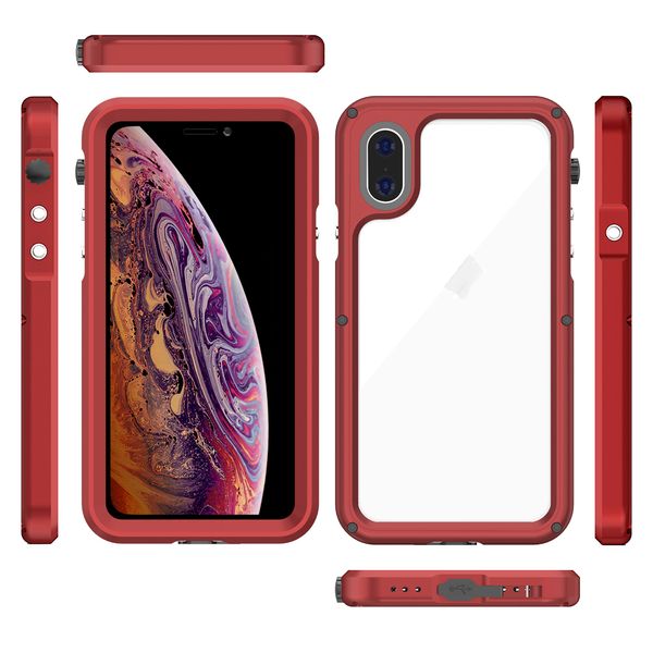 

brand new waterproof metal mobile phone case for iphone x xr xs max 11 pro max phone cases fashion fall proof and dustproof