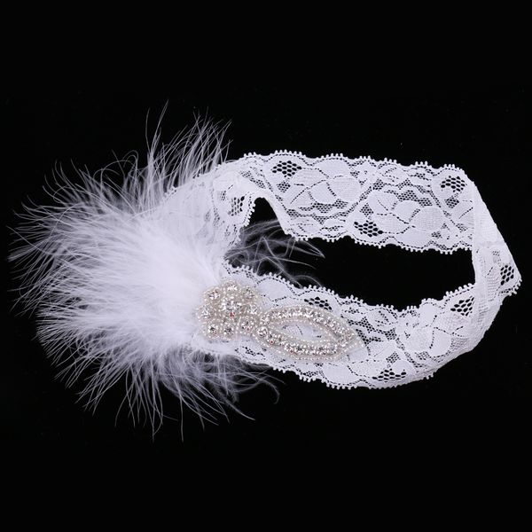 

white floral lace garter crystal plume charm wedding bridal garter, Black;white