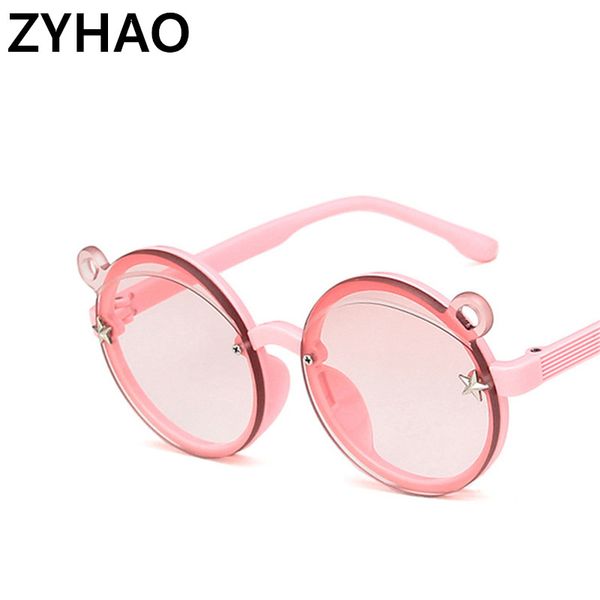 

2020 children round sunglasses kids fashion brand round sunglasses uv400 plastic sun glasses girls boys baby gafas de sol mujer, White;black