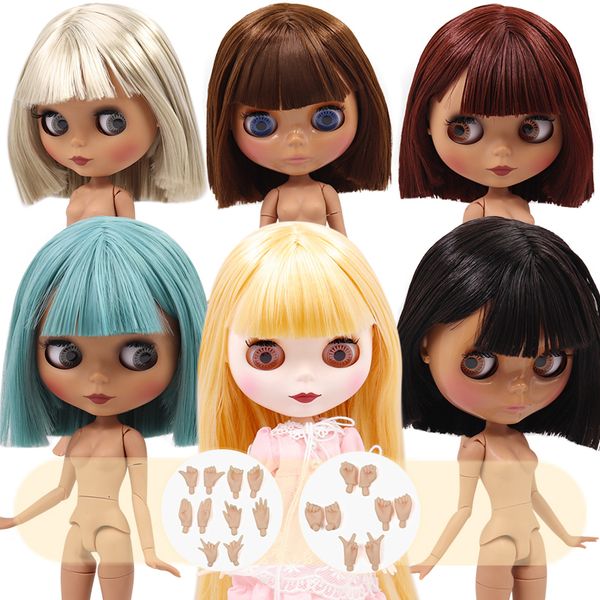 

no.2 icy кукла dbs блит белый и черный кожа тела сустава прямые волосы 1/6 bjd специальная цена игрушка подарок