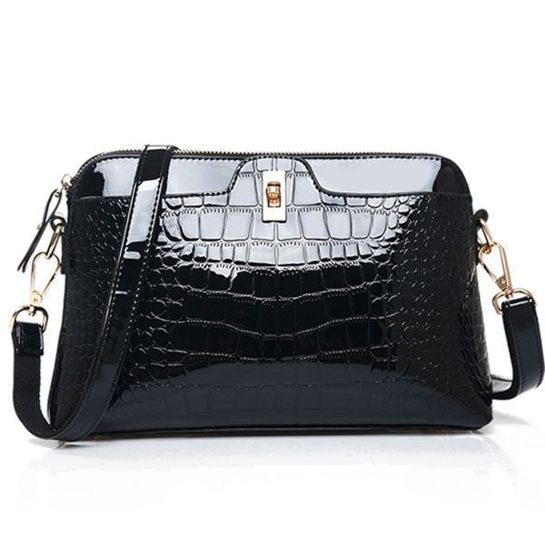 

women handbag leather shoulder messenger bag female crossbody handbag small shell ladies' crocodile pattern fashion women bags