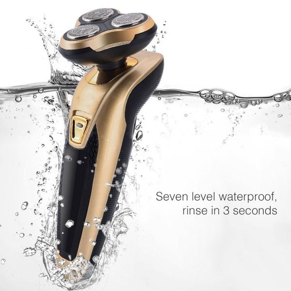 

3 in 1 men's electric shaver blade rechargeable floating razor washable electric beard trimmer nose ear hair trimmer machine