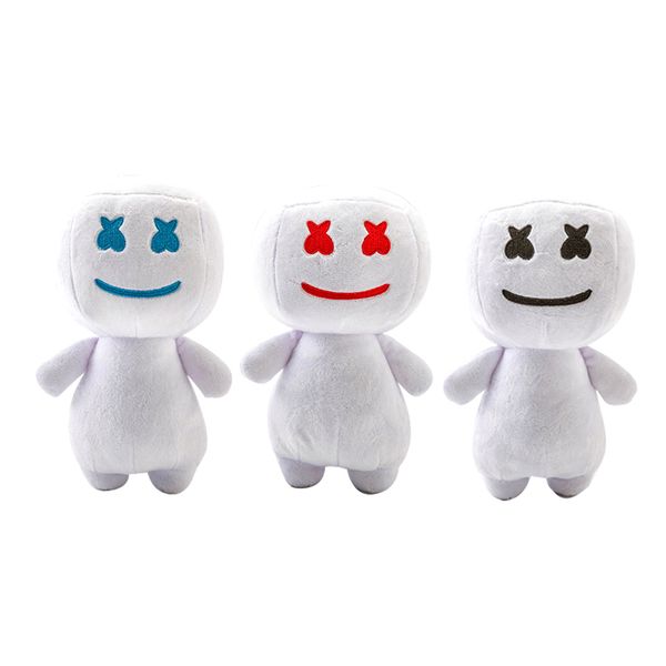 

2019 new sell electronic syllables marshmallow dj headgear 25cm pp cotton marshmello plush toy doll halloween gift dolls