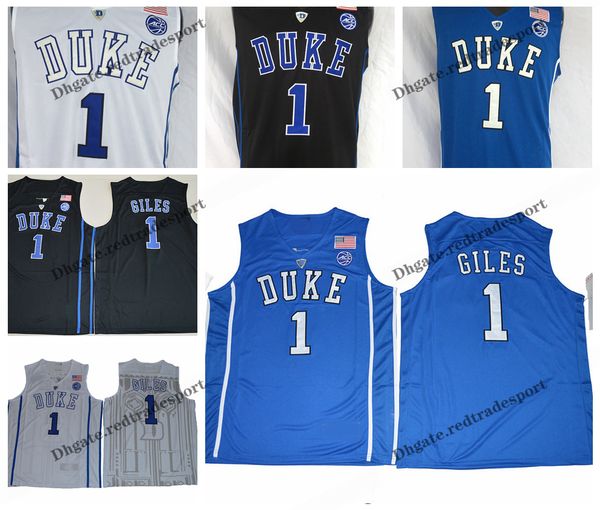 

mens customize harry giles duke blue devils college basketball jerseys customize new blue #1 harry giles stitched shirts s-xxxl, Black