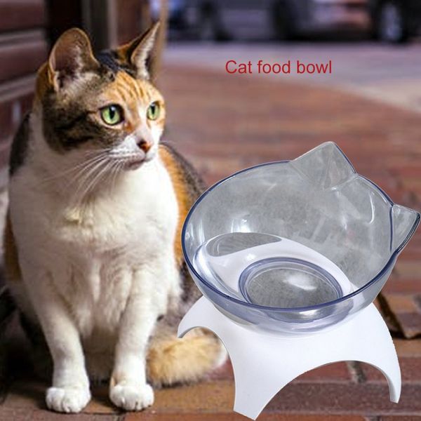 

hot transparent cat аа подавкой pet feeder double food закђоной bowl set идеално пододи дл к