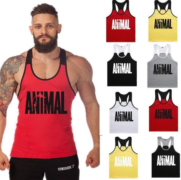 

9colour m-xxl men's golds gym muscle joe stringer tank mens vest bodybuilding crossfit singlet, White;black