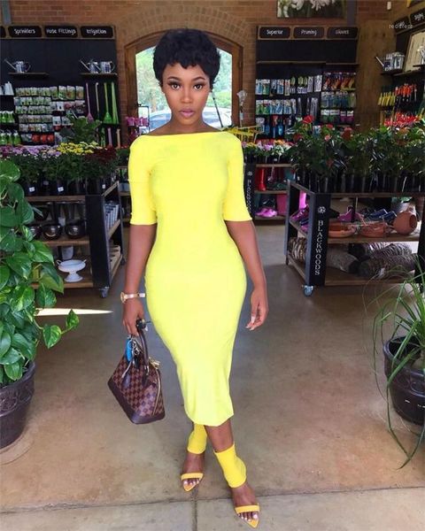 

slash neck womens bodycon dresses cap sleeve women pencil dresses split backless, Black;gray