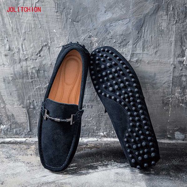 

новый fahion мужчины мокасины мужские повседневная обувь замша mocassim дышащая скольжения мужчина для на boat shoe chaussures hommes, Black