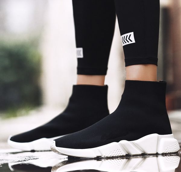 

2019 luxury sock shoes speed trainer chaussures scarpe shoes zapatos men sneakers women sapatos socks trainers shoe runners casual, Black