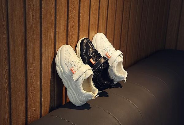 

2019 новые ботинки детей мальчиков повседневная обувь бренд дети кожи кроссовки спортивная обувь мода свободного покроя дети мальчик кроссов, Black;red