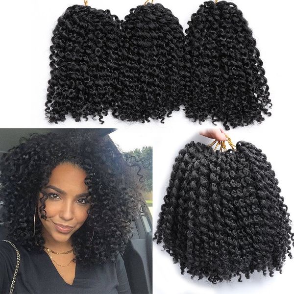 2020 Hot 6 Bundles Marlybob Crochet Hair Afro Kinky Curly Crochet