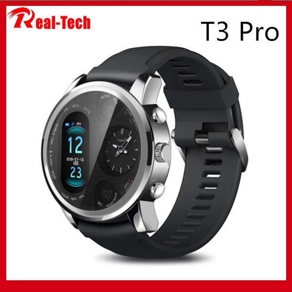 

t3pro smart watch multi-function sports dual time zone display heart rate smart waterproof watch for ios and android smart bracelet