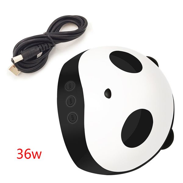 

panda shape manicure light uv lamp uv 36w ptherapy nail polish usb