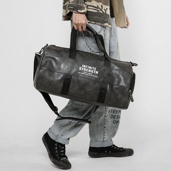 

independent shoes short travel bag fitness bag women yoga exercise training men pu waterproof portable travel