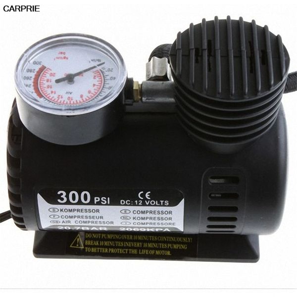 

carprie новый портативный 12 в авто электрический воздушный компрессор шин надувное насос 300 psi для автомобиля мотоцикла прямая поставка