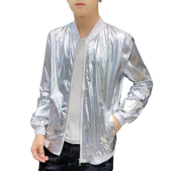 

kuulee men fahion sunscreen jacket anti-uv windproof casual for outdoor sports, Blue;black