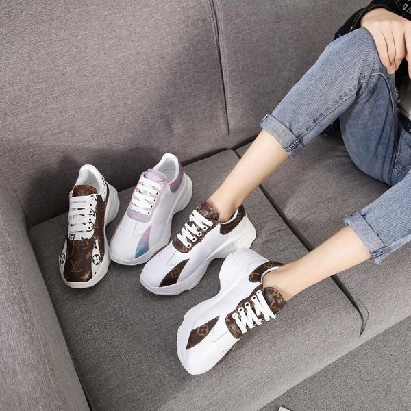 

new style luxury ladies casual jogging shoes fashion brand three australia unique design pattern platform four seasons women's shoes, Black