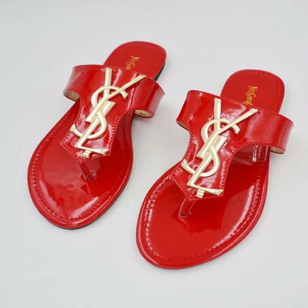 

красный кожаный дизайнер voBrand большой размер сандалии открытый шлепанцы мода пля